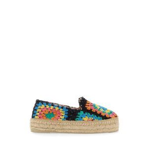 MANEBI Women's Espadrille Flats with Crochet Detail Women MULTICOLOUR Sandals